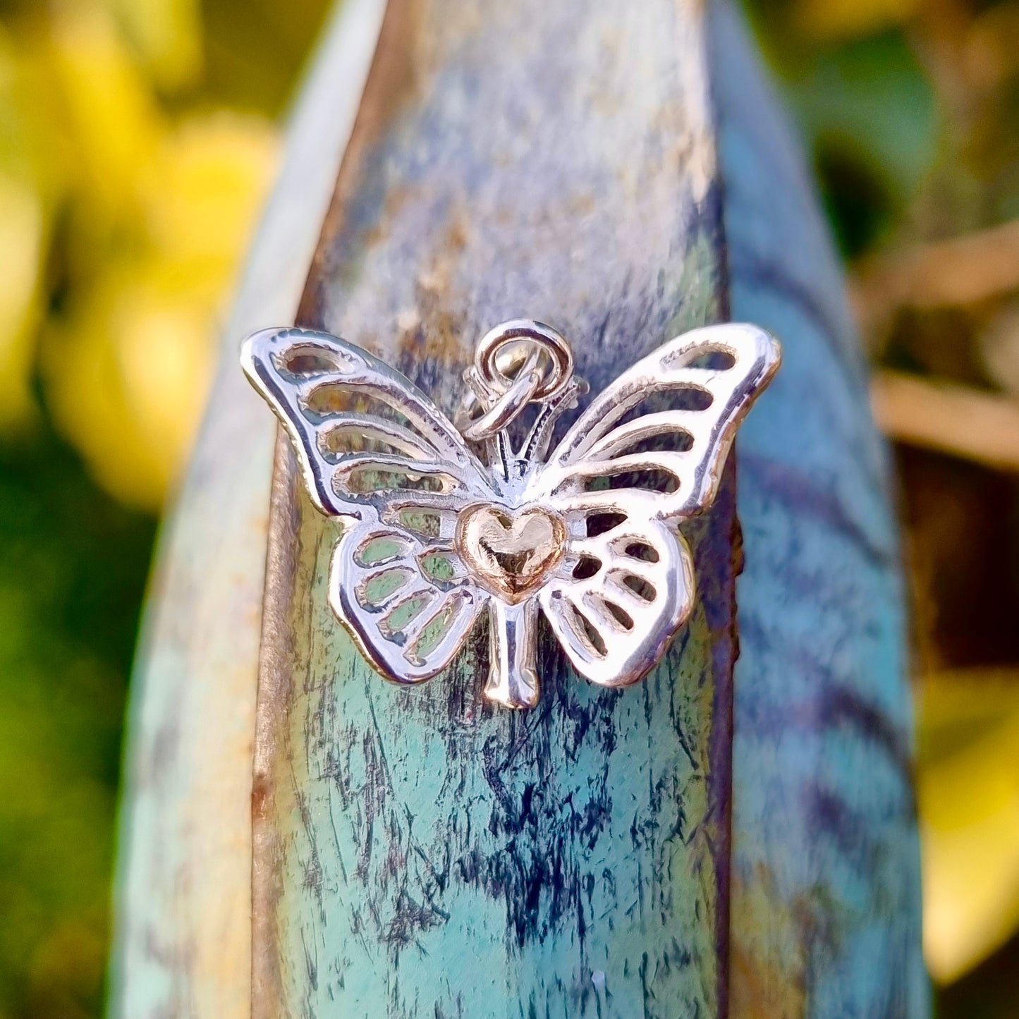 Flutterheart - silver necklace with heart