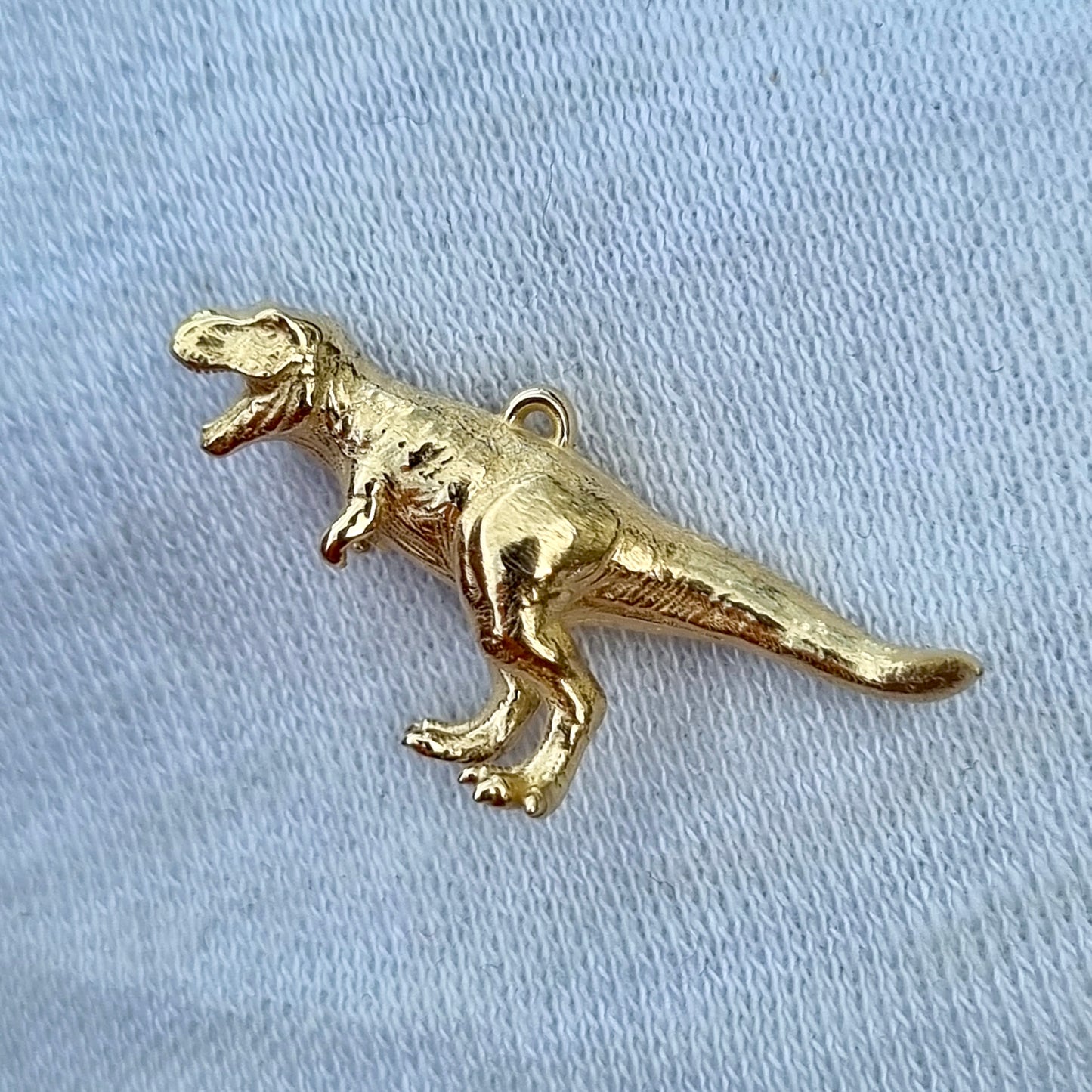 T rex necklace - dino pendant in solid silver or 9ct gold