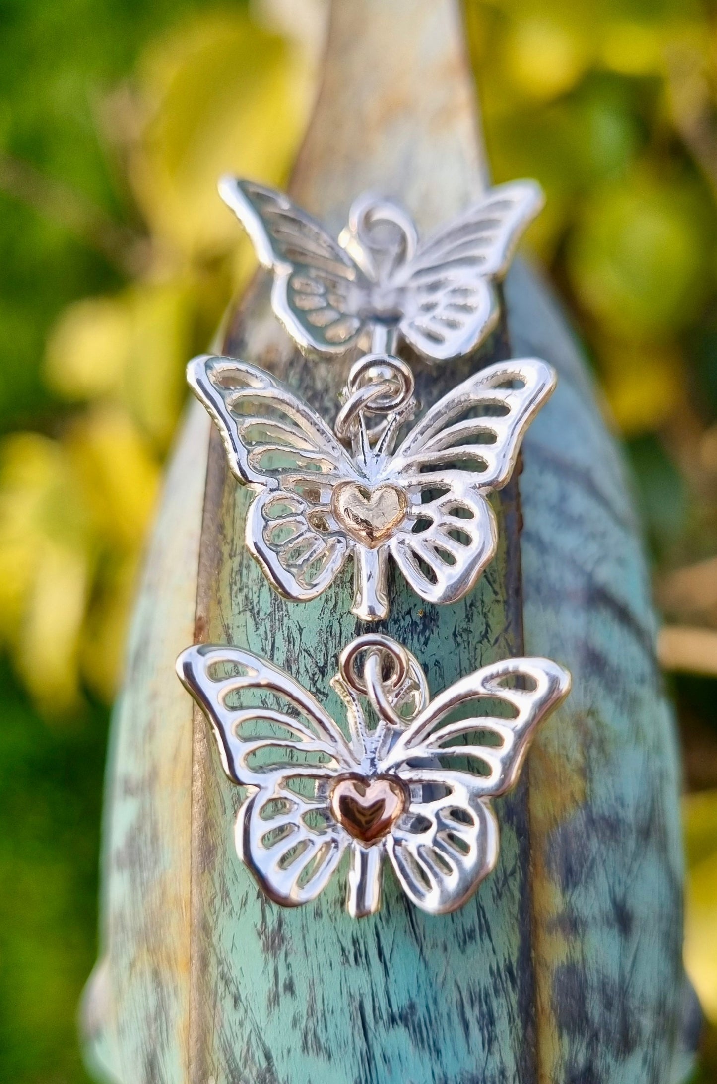 Flutterheart - silver necklace with heart