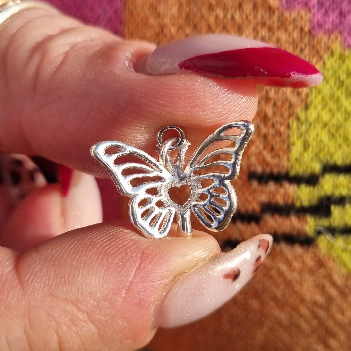 Flutterheart - silver necklace with heart