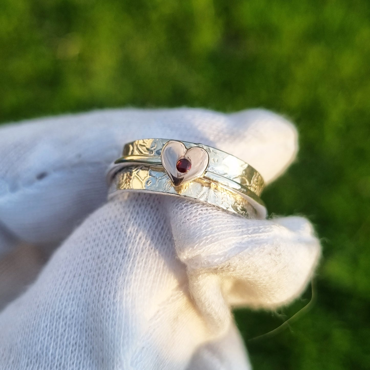 Wildflower meadow - Poppy Spinning Ring