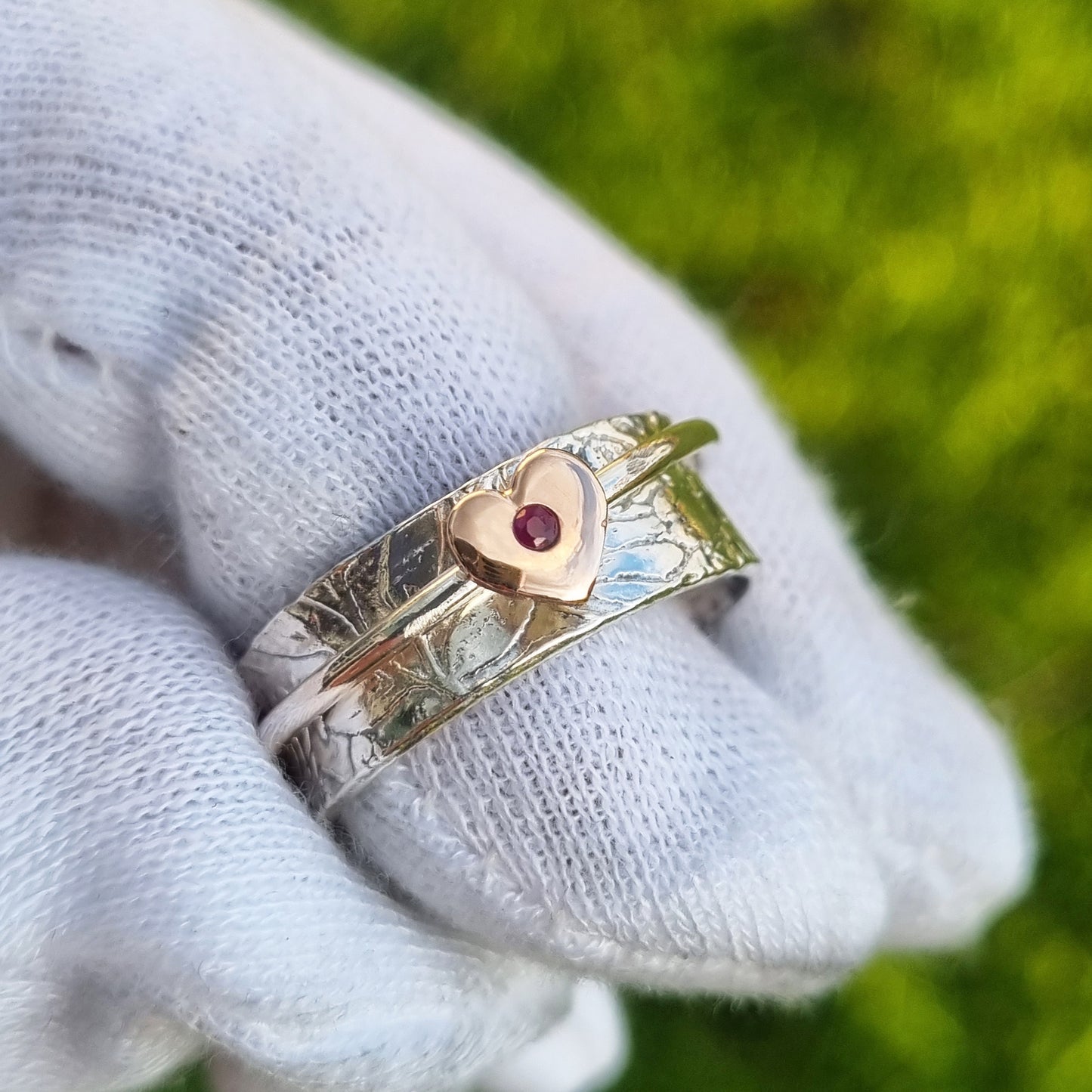 Wildflower meadow - Rose Spinning Ring