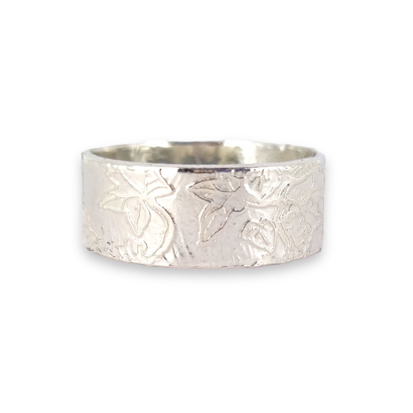 Wildflower meadow - etched pattern ring