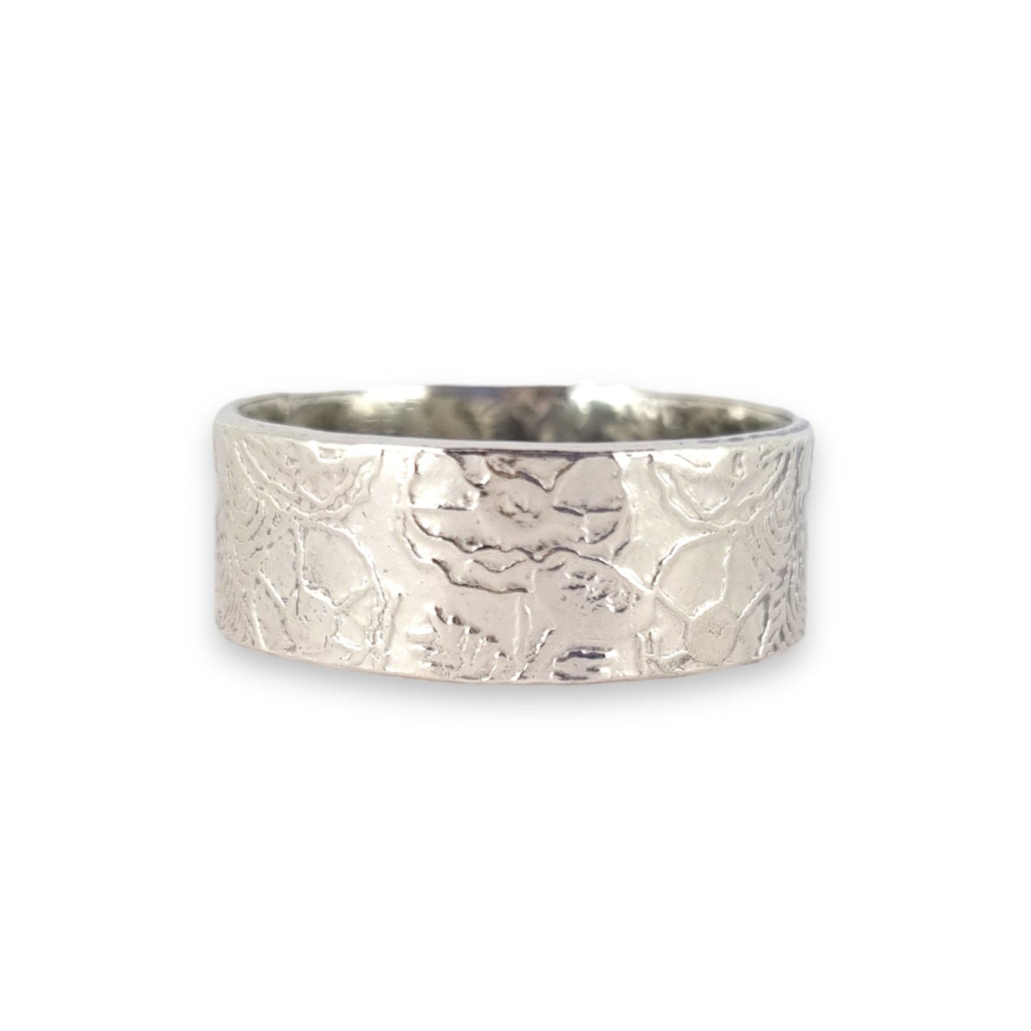 Wildflower meadow - etched pattern ring
