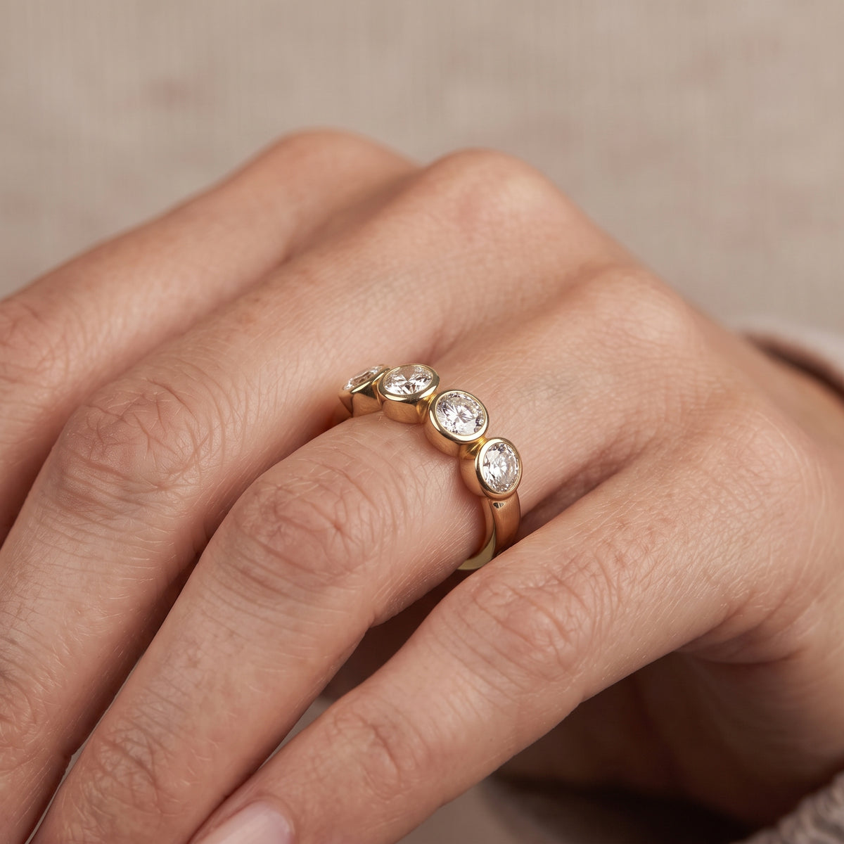 The quartet diamond ring