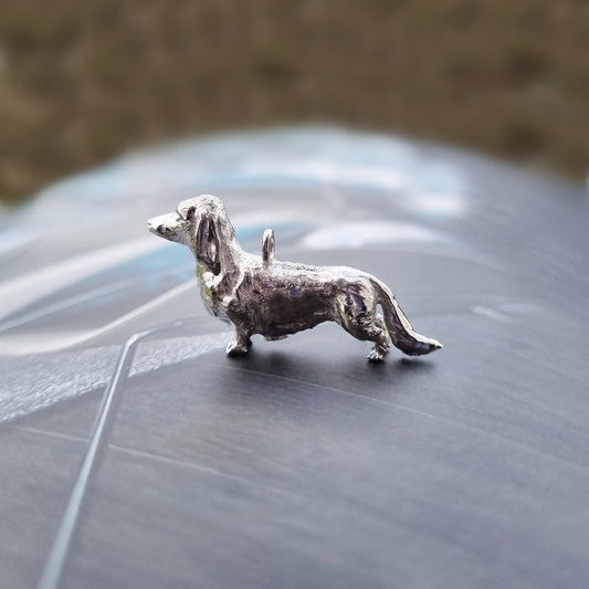 Long haired dachshund dog - dachshund necklace