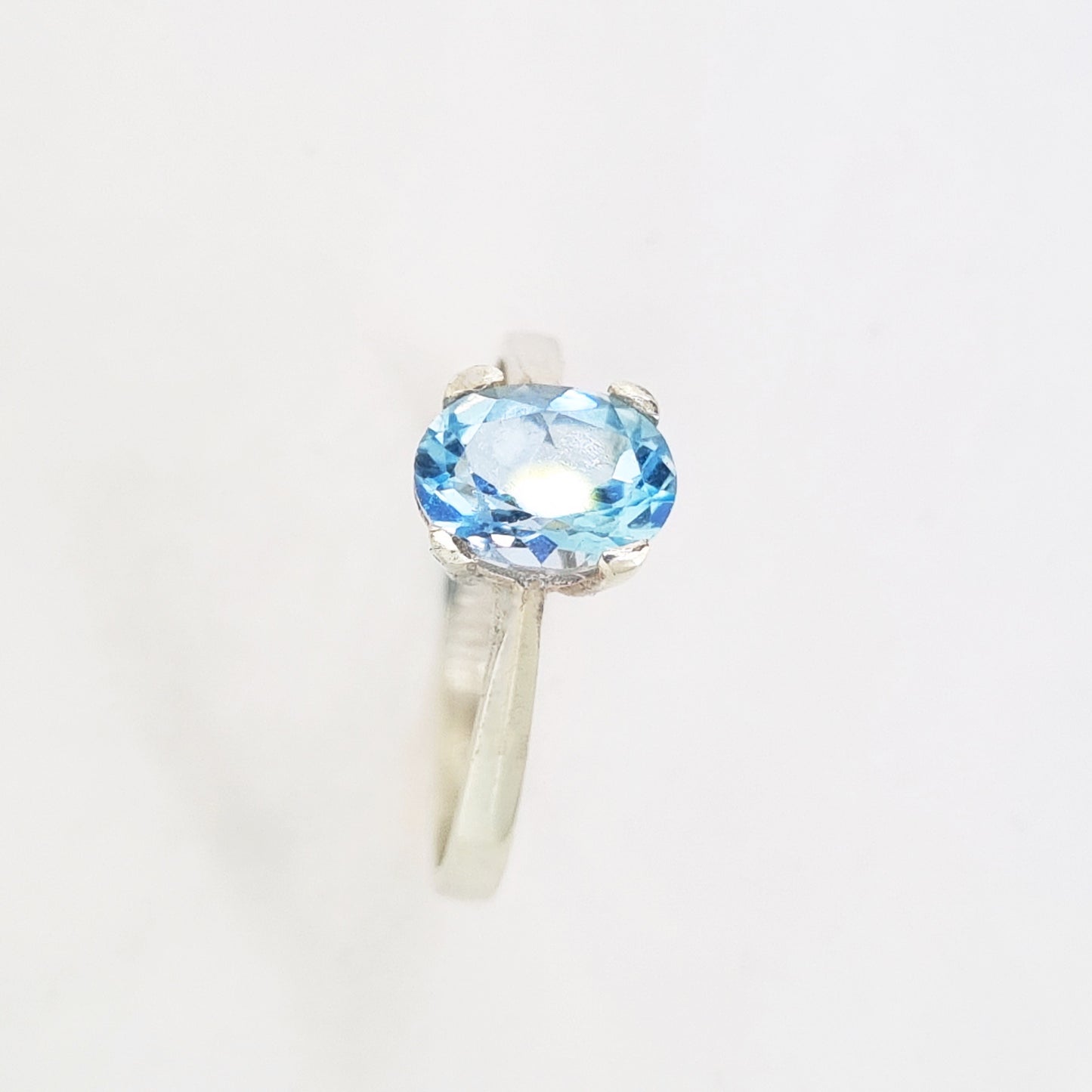 Classic topaz ring in solid silver