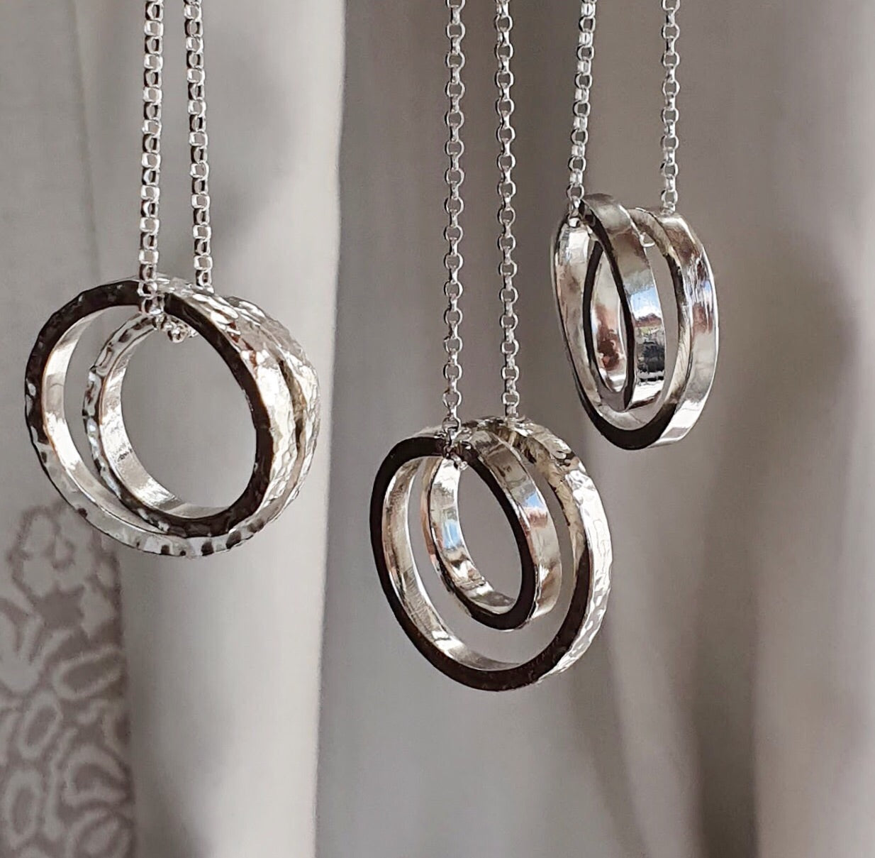 Infinity - Sterling silver spiral necklace