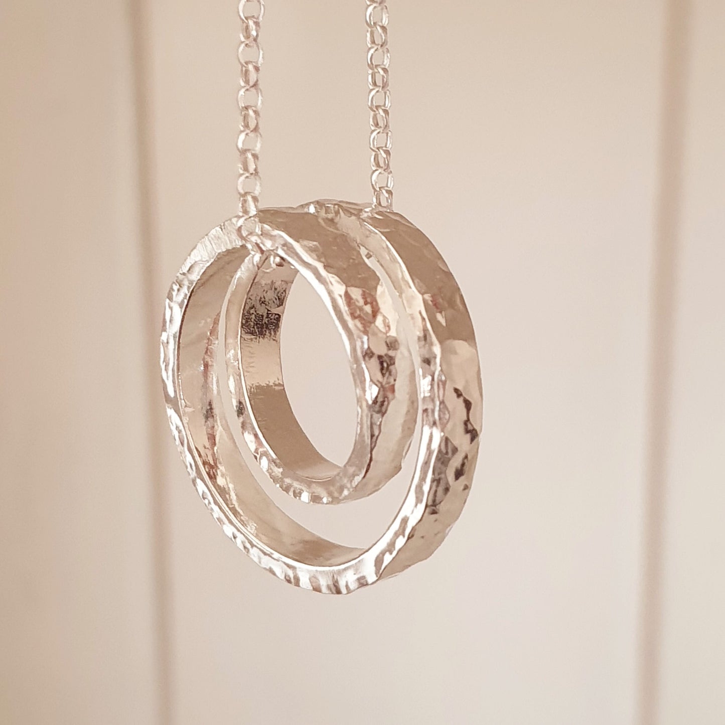 Infinity - Sterling silver spiral necklace