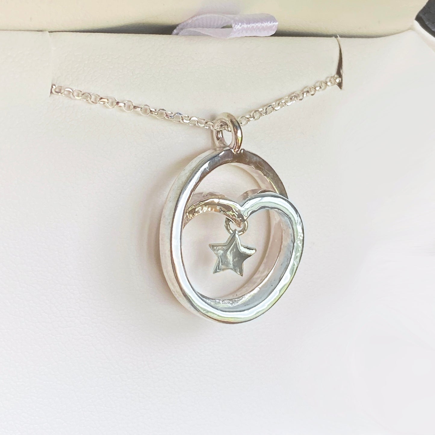 Infinite love with charm - Sterling silver spiral necklace with gold or silver charm