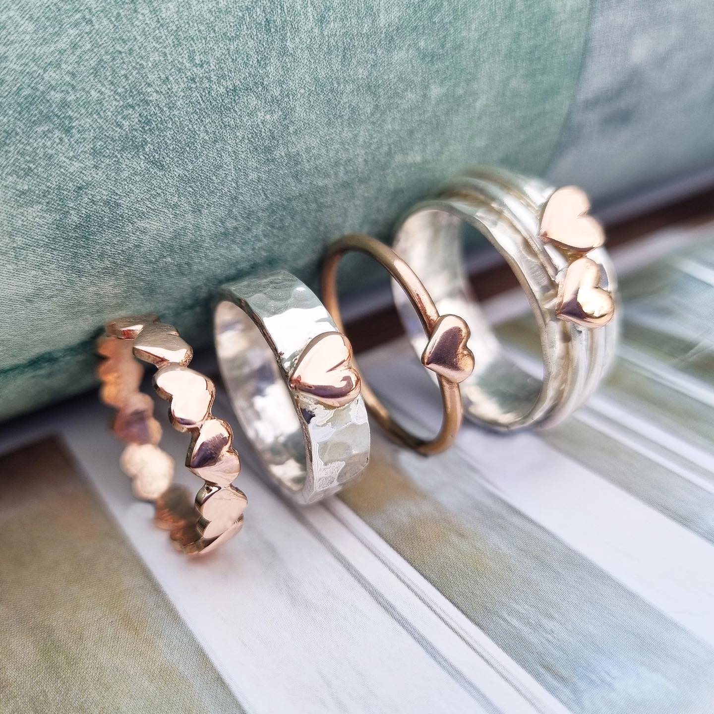 Rings with hearts