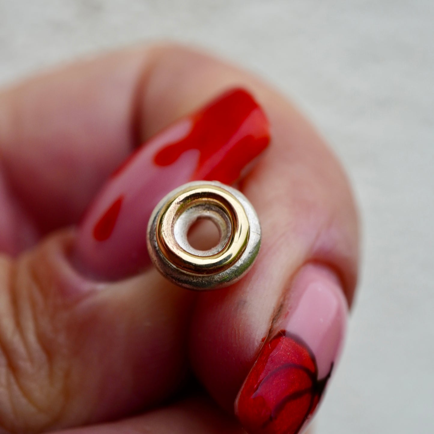 Grooved Donut Stud Earrings