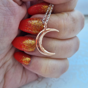 Item 242 -  Rose gold crescent moon