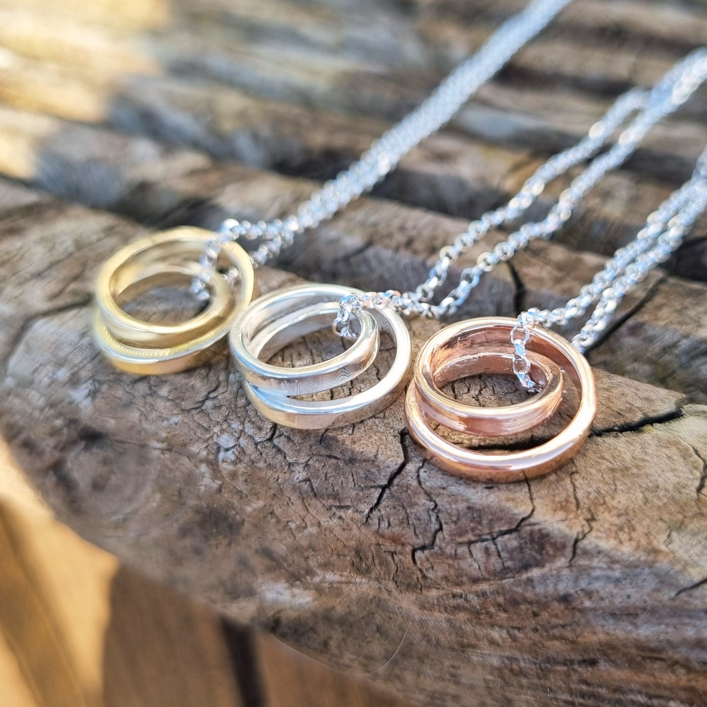 Infinite love & Infinity tiny - Smallest solid gold or silver spiral necklaces