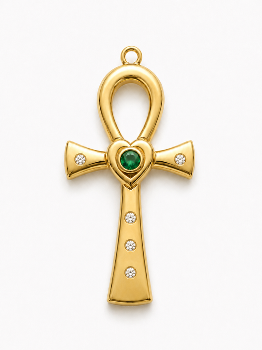 Special listing - gold ankh necklace