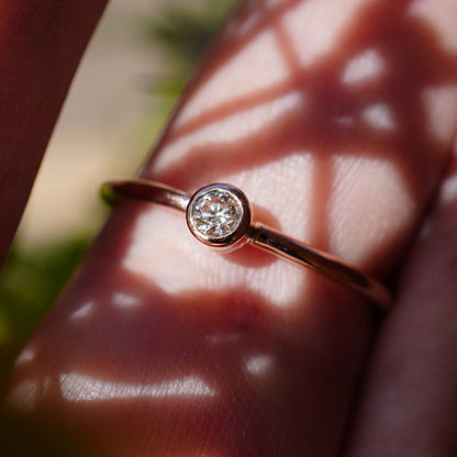 Special listing - rose gold & diamond ring