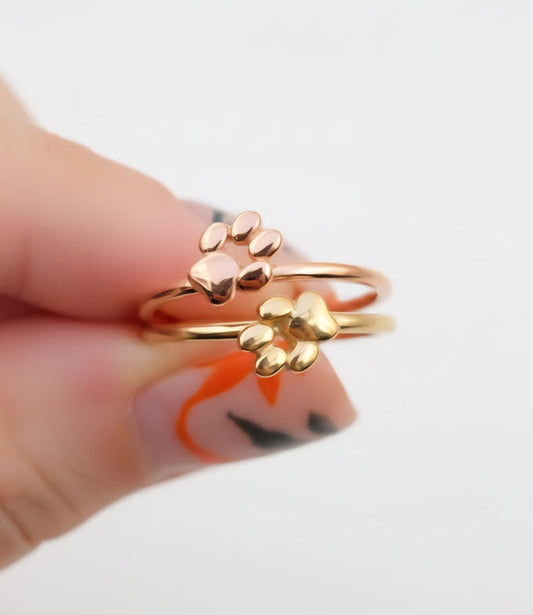 Special listing - 2 x stacking rings with paws