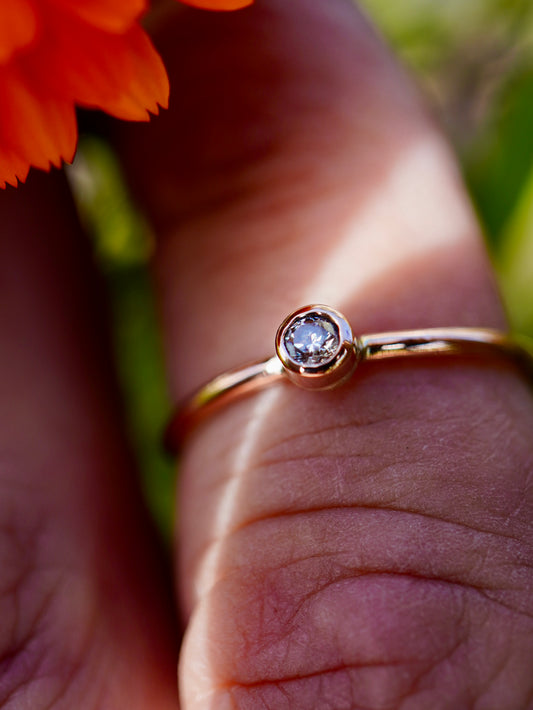Special listing - rose gold & diamond ring