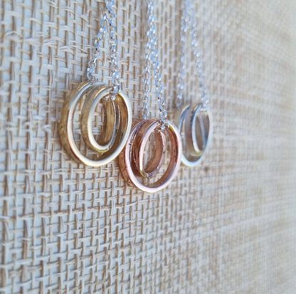 Infinite love & Infinity tiny - Smallest solid gold or silver spiral necklaces