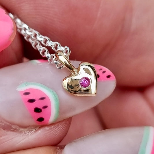 Tiny heart necklace