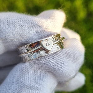 Wildflower meadow - Dandelion Clock Spinning Ring