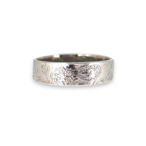 Wildflower meadow - etched pattern ring