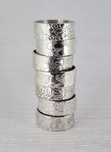 Load image into Gallery viewer, Wildflower meadow - etched pattern ring