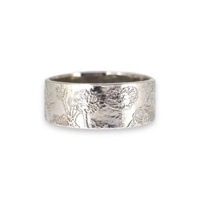 Wildflower meadow - etched pattern ring