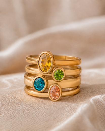 Special listing - 4 x gold stacking rings