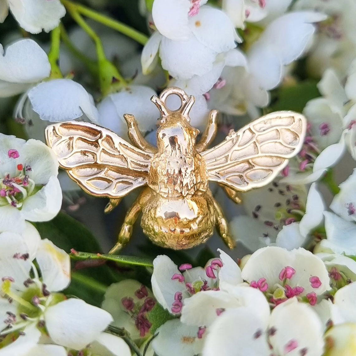 Alex Monroe Bumblebee Necklace, Gold