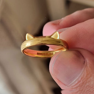 Special listing - cat wedding ring