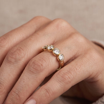 The quartet diamond ring