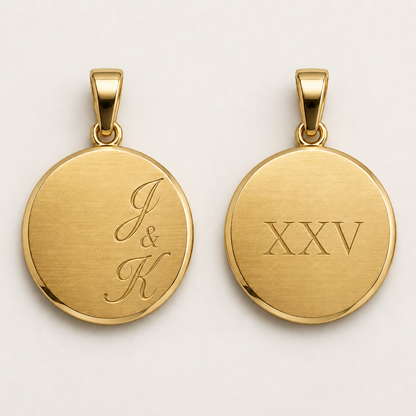 Gold pendant - special listing