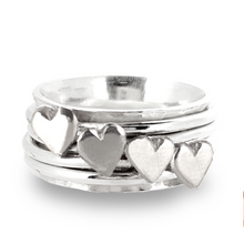 Load image into Gallery viewer, Design your own spinning heart ring