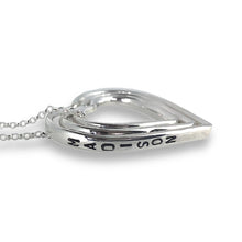 Load image into Gallery viewer, Family of hearts necklace. Three personalised hearts.
