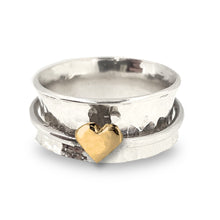 Load image into Gallery viewer, Design your own spinning heart ring