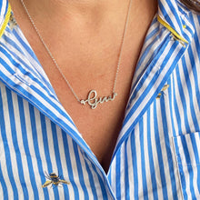 Load image into Gallery viewer, Solid silver or gold handwriting necklace