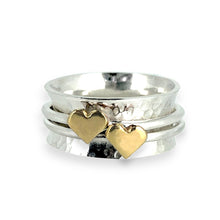 Load image into Gallery viewer, Two hearts beat as one. Her and her wedding rings