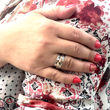 Load image into Gallery viewer, Two hearts beat as one. Her and her wedding rings