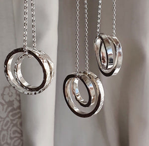 Infinity - Sterling silver spiral necklace