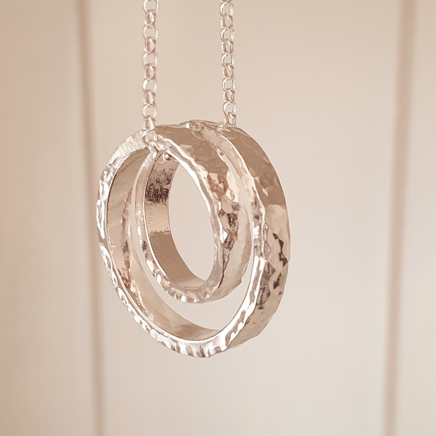 Infinity - Sterling silver spiral necklace