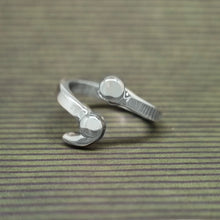 Load image into Gallery viewer, Semi colon twist ring - silver or gold semicolon