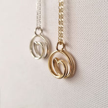 Load image into Gallery viewer, Infinite love tiny - Smallest solid gold or silver spiral necklace