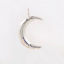 Load image into Gallery viewer, Crescent moon necklace in solid gold or silver