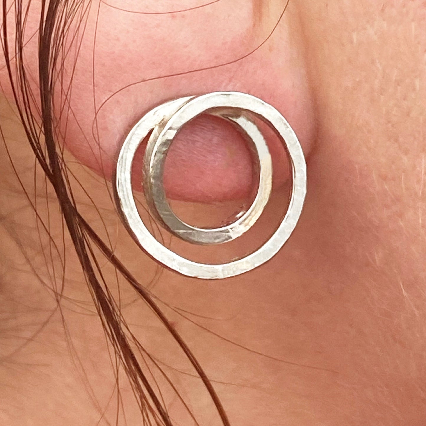 Infinity spiral earrings