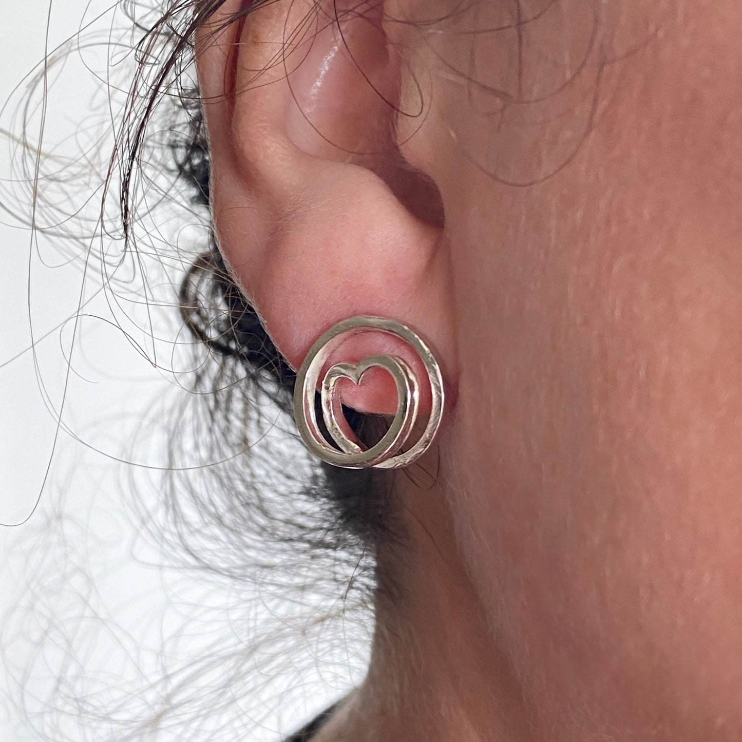 Infinite love spiral earrings