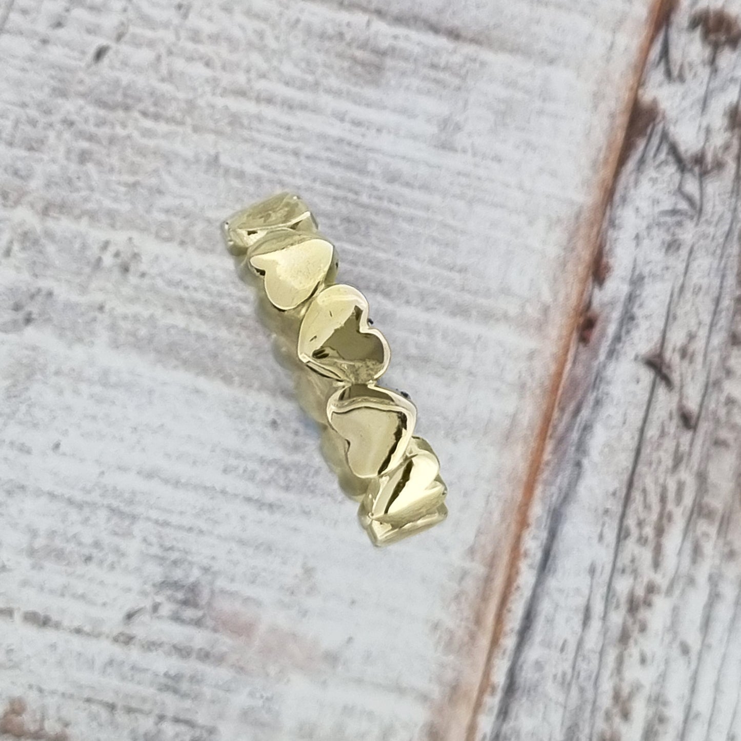 Heart and soul - Solid gold or silver heart ring