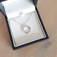 Load image into Gallery viewer, ‘One love’ necklace with solid gold or silver heart
