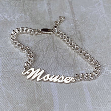 Load image into Gallery viewer, Solid silver or gold handwriting bracelet