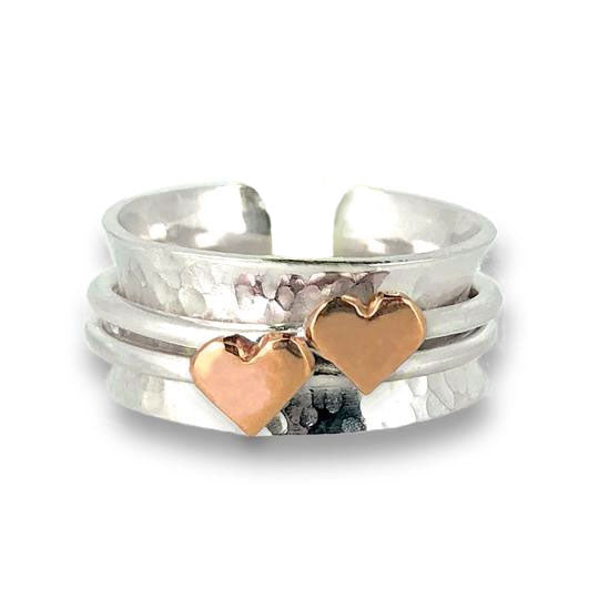 Two hearts beat as one. Open back.